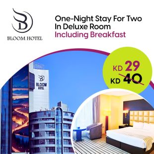 One-Night Stay for Two in a Deluxe Room with Breakfast at Bloom Hotel