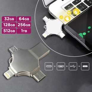 4-in-1 Ultra Fast USB Flash Drive