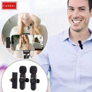Earldom Dual Wireless Microphones with a Connector