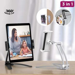 3-in-1 Elegant 360° Universal Compatible Tablet & Phone Holder