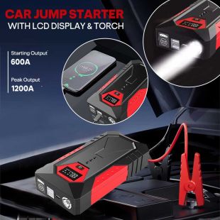 18800mAh Car Jump Starter with LCD Display and Torch