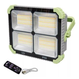 كشاف طوارئ شمسي محمول بلوح مدمج