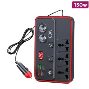 150W Car Power Inverter 12V/24V to 220V