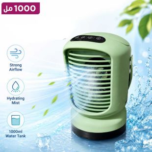 مبرد هواء مكتبي 1000 مل بإضاءة LED ومنفذ Type-C