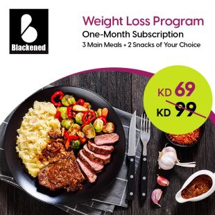 One Month Diet Package With 3 Main Meals+ 2 Snacks Daily Delivered to Your Home From Blackened Restaurant Co