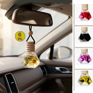 Diamond Shaped Car Air Freshener With Wooden Cap 6ml