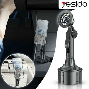 قاعدة مغناطيسية لتثبيت الهاتف بقاعدة أكواب السيارة من Yesido