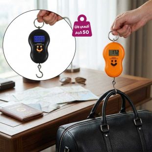 ميزان أمتعة رقمي محمول 50 كجم بشاشة LCD