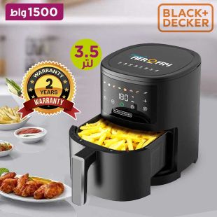 قلاية هوائية ديجتال سعة 3.5 لتر قوة 1500 واط من Black + Decker
