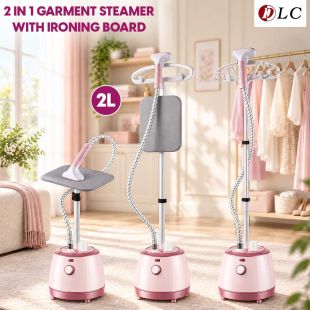 2 In 1 Garment Steamer 2L with Ironing Board by DLC