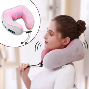 وسادة تدليك الرقبة قابلة للشحن على شكل حرف U من DLC