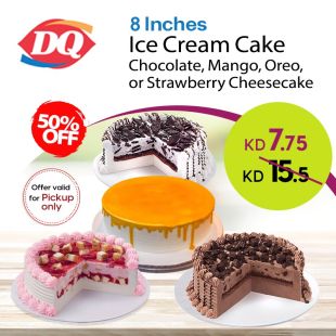 Ice Cream Mango or Chocolate or Oreo or Strawberry cheese cake from Dairy Queen