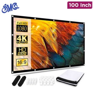 SMQ 100-Inch Foldable Projector Screen 125x220cm