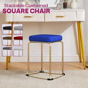 Stackable Cushioned Square Chair 43 cm