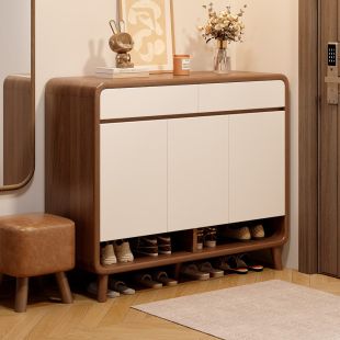 خزانة أحذية خشبية 5 طبقات مع 3 أدراج