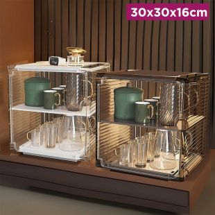 Acrylic Stackable Cup Storage Rack