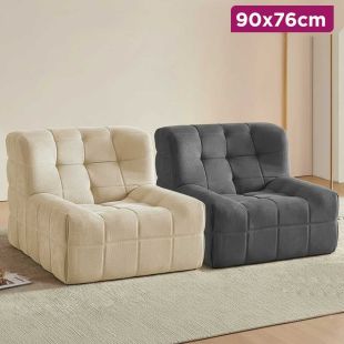 Versatile Corduroy Sofa Chair 90 x 76 cm