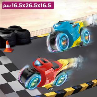 دراجة Drift Spray Stunt النارية بجهاز تحكم لاسلكي 16.5 × 26.5 × 15 سم