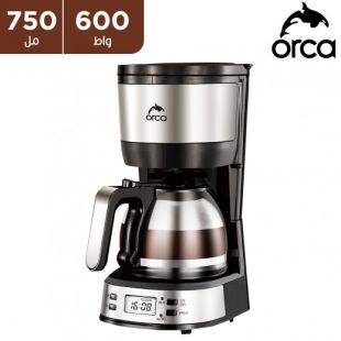 ماكينة تحضير القهوة بالتقطير سعة 0.75 لتر وقوة 600 واط  من Orca