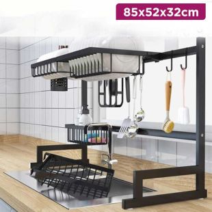 Over‑the‑Sink Dish Drying Rack 85 x 52 x 32 cm