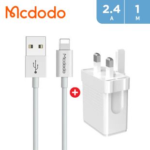 Mcdodo Dual USB Travel Charger + Lightning Cable