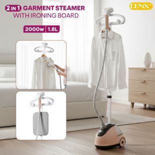 2 In 1 Garment Steamer with Ironing Board by Denx