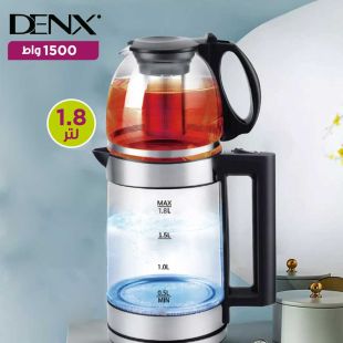 غلاية ومحضرة الشاي كهربائية سعة 1.8 لتر قوة 1500 واط من Denx