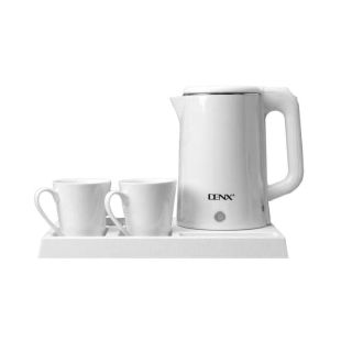 طقم غلاية كهربائية 1500 واط مع 2 كوب من Denx