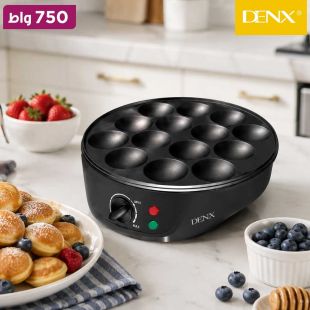صانعة فطائر Pancake غير لاصقة 14 فتحة 750 واط من DENX