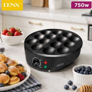 DENX Electric Pancake Maker 750W with 14 Non-Stick Slots