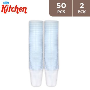 Easy Kitchen Plastic Cup - 2 x 50Pcs