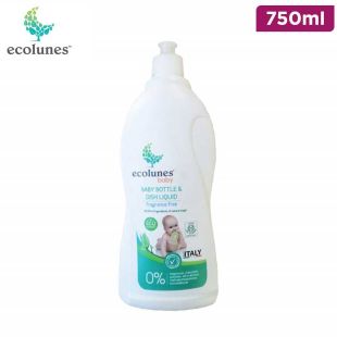 ECOLUNES BABY BOTTLE&DISH LIQ FRAGRANCE FREE 750ML