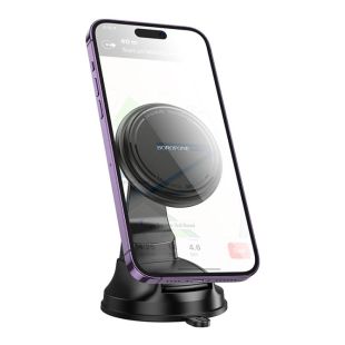 قاعدة هاتف مغناطيسي شكل حلقة مع تثبيت بالشفط من Borofone