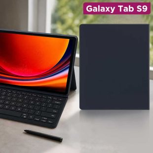 غطاء حماية Slim مع لوحة مفاتيح لتابلت Galaxy Tab S9+ و S9+ 5G و S9 FE+ و S9 FE+ 5G من Samsung