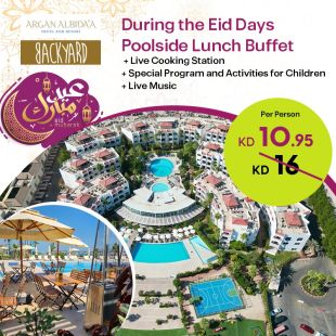 Delightful Lunch Buffet During Eid Al-Fiter at Backyard - ARGAN ALBIDA'A