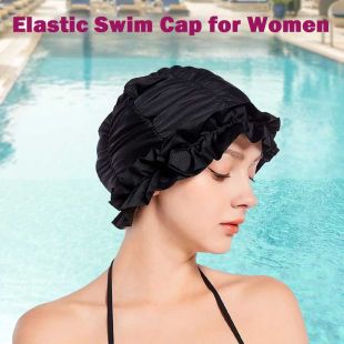 Elastic Swim Cap for Women