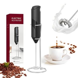 Electric Milk Frother with Stainless Steel Holder 26 x 4 x 24cm