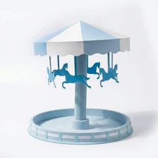 Elegant Wooden Horse Design Baby Boy Shower Stand