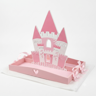 Elegant Wooden Royal Castle Design Baby Girl Shower Tray