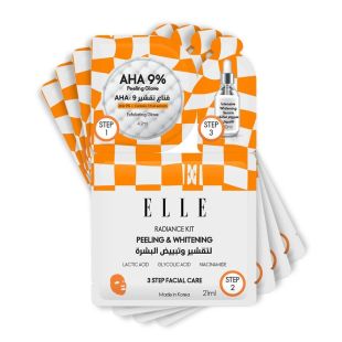 ELLE Radiance Kit Peeling and Whitening Mask 4Pcs