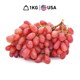 Fresh USA Red Seedless Grapes (1 kg Approx)