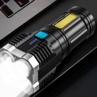 مصباح يدوي للطوارئ قابل للشحن USB