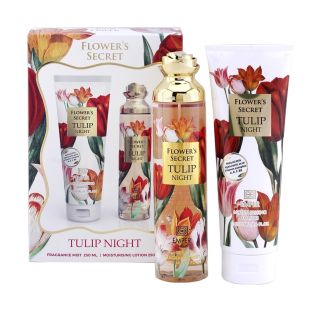 طقم هدية Flowers Secret Tulip Night للسيدات 2 قطع من Emper
