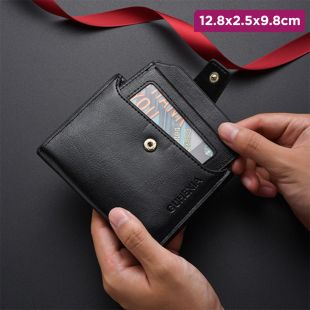Men's Leather Wallet with Card Organizer