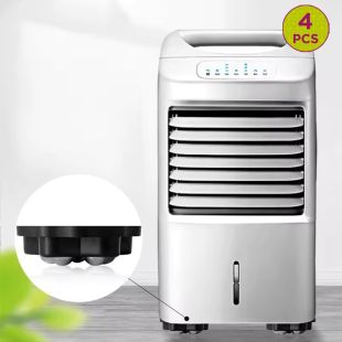 360-Degree Silent Steel Caster Wheels - 4Pcs