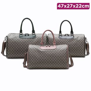 Luxury Leather Shoulder Bag - 47 x 27 x 22 cm