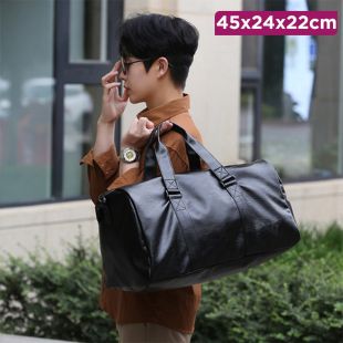 Durable Leather Shoulder Bag - 45 x 24 x 22 cm
