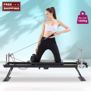 Foldable Home Pilates Machine with Metal Springs