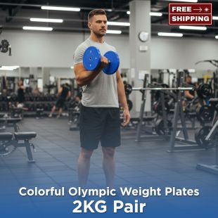 Colorful Olympic Weight Plates 2KG Pair