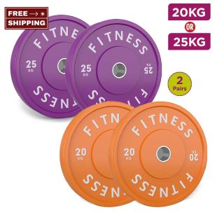 Rubber Weight Plates 20KG or 25KG - 2 Pairs
